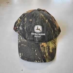 Town Talk John Deere Golf Mossy Oak Camo Cap Hat Revels Turf‎ & Tractor